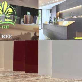 3 Lớp Siêu Bóng (Đỏ , Cà Phê Sữa ,Vàng Cát ) ( Kích Thước 1220 x 2440 x 17mm )